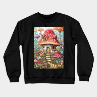 Magical Mushroom House Crewneck Sweatshirt